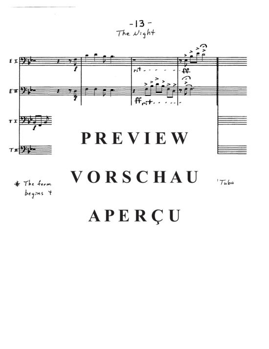 Product gallery: Page 15 of 21 The Night , , (Tuba Quartet EETTt)