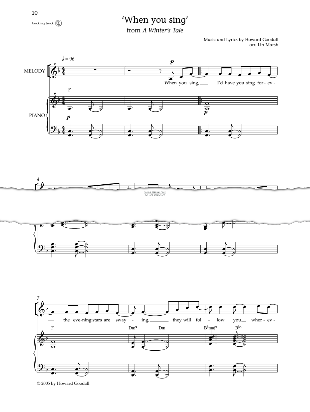 gallery: When You Sing, Howard Goodall, Gesang, Gitarre, Klavier