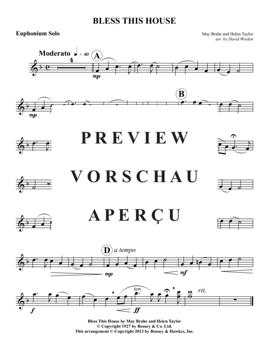 Product gallery: Page 6 of 10 Bless This House , , (baritone/trombone + piano)