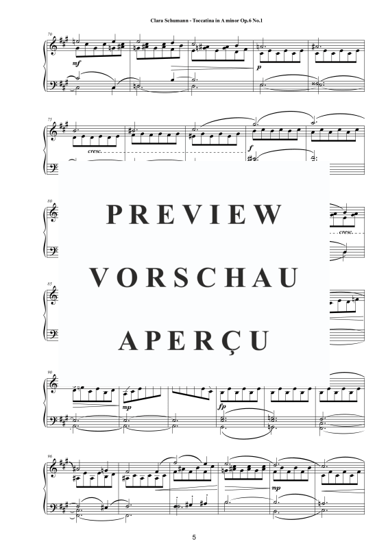 Product gallery: Page 6 of 8 Toccatina in A-Moll Op. 6 No. 1, , Solo Piano