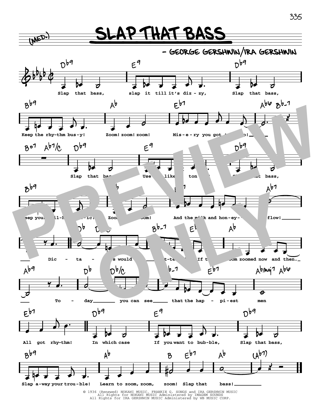 Produktbild zu: Slap That Bass (Low Voice)