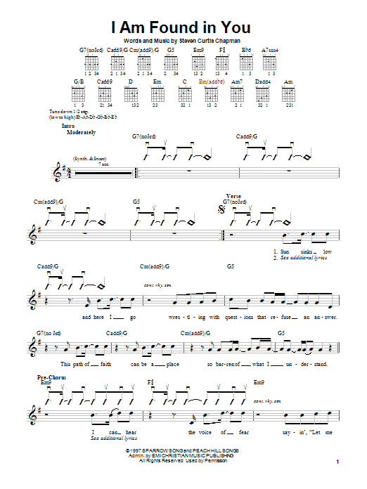 Product gallery: Page 1 of 1 I Am Found In You, Steven Curtis Chapman