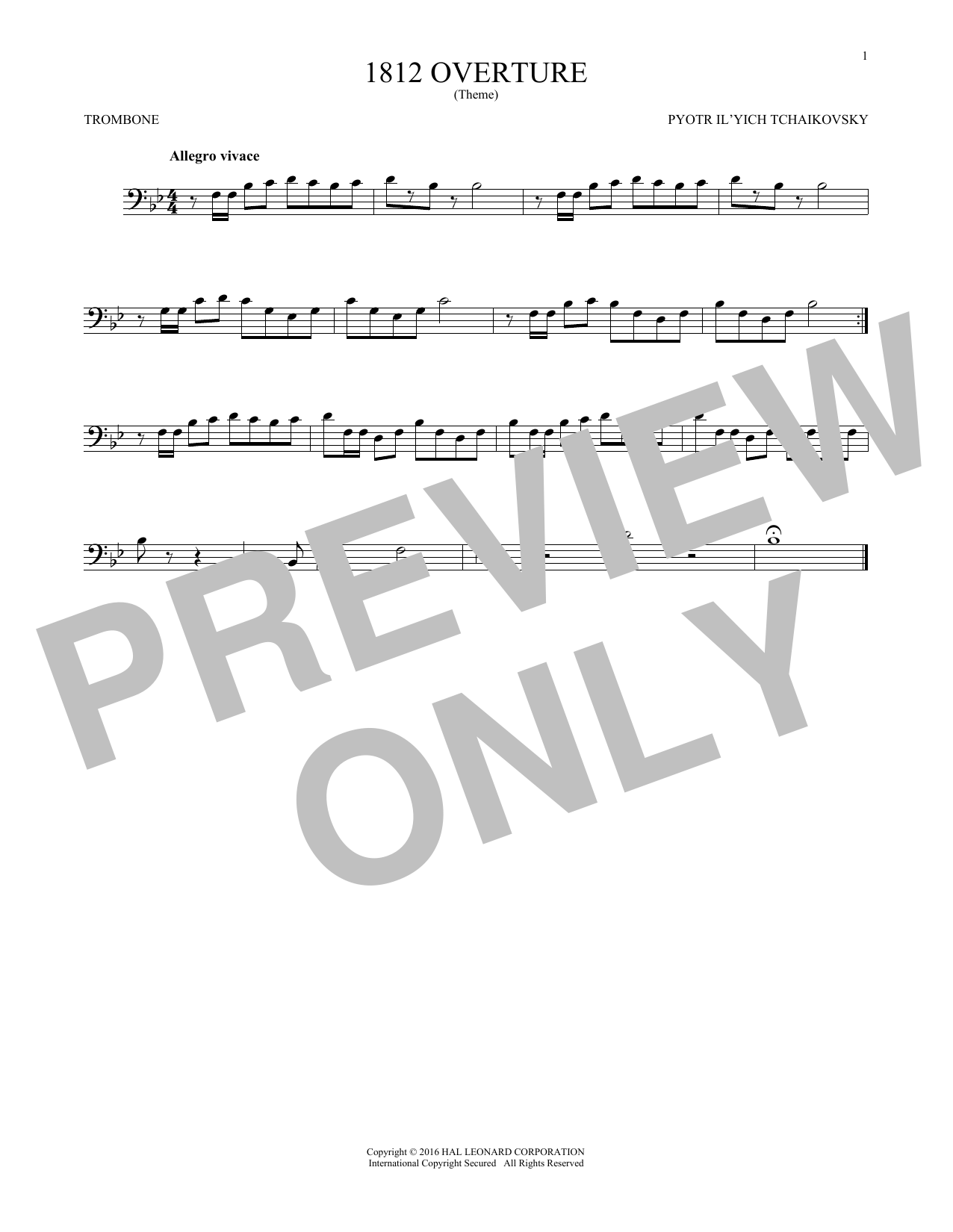Product gallery: Page 1 of 1 1812 Overture, Pyotr Il'yich Tchaikovsky