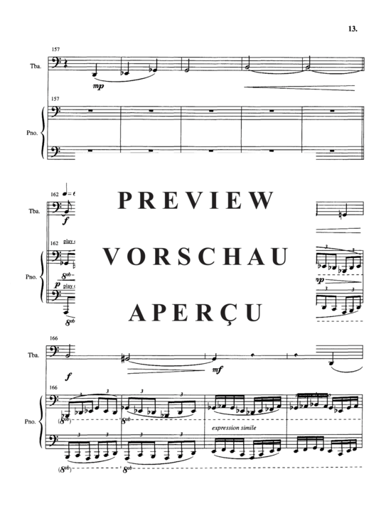 Produktgalerie: Seite 17 von 21 Deep Calls to Deep (At the Thunder of Your Waterspouts) , , Tuba und Klavier