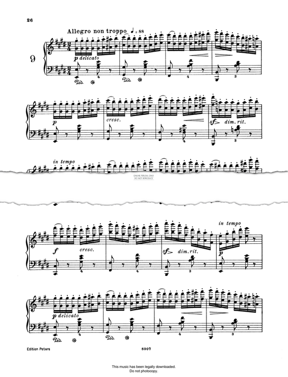 Produktbild zu: Allegro Non Troppo (Op. 105 No. 9)