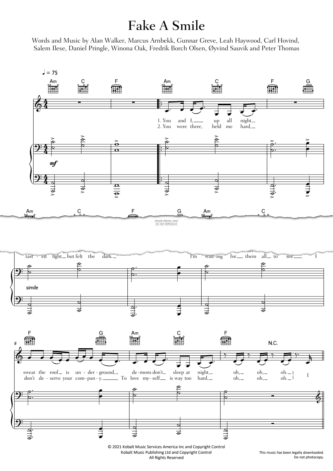 gallery: Fake A Smile, Alan Walker