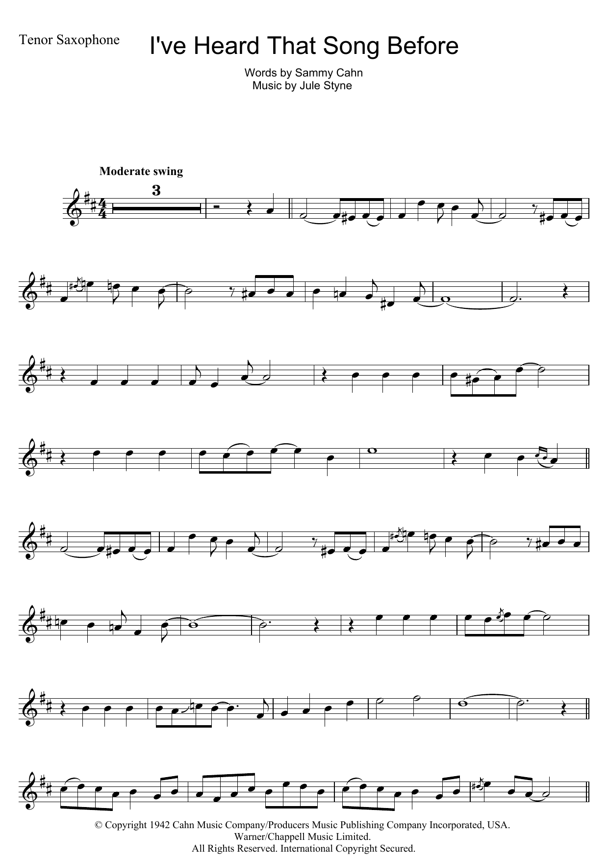 Product gallery: Page 1 of 1 I've Heard That Song Before, Harry James