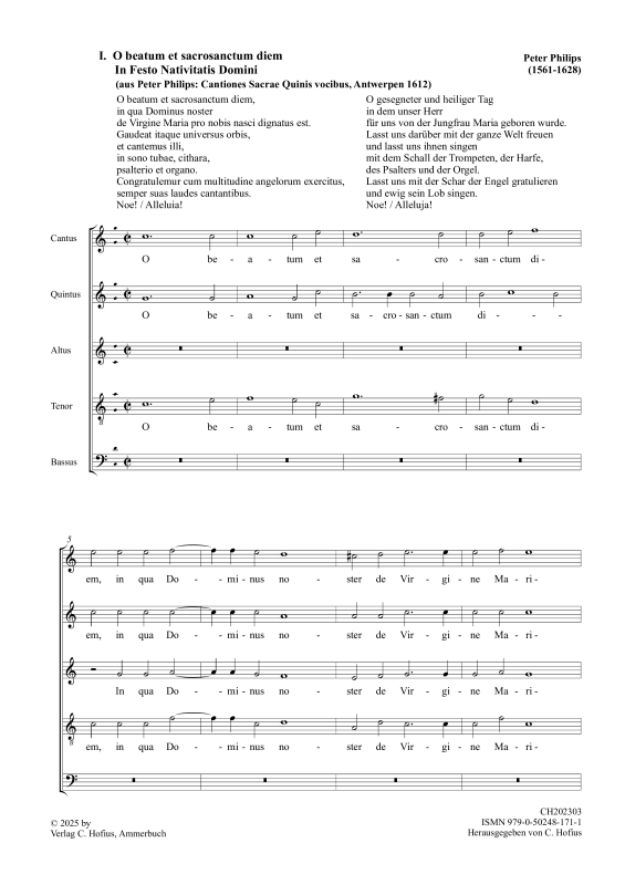 Product gallery: Page 1 of 11 Cantiones Sacrae - quinis vocibus, , Mixed choir CQATB
