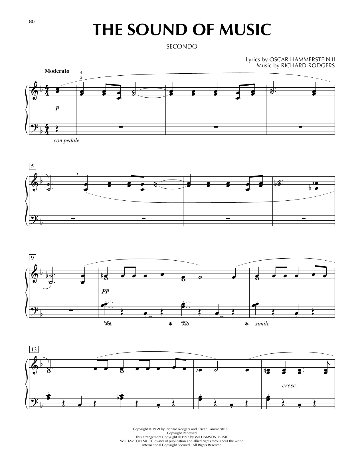 Produktgalerie: Seite 1 von 1 The Sound Of Music, Rodgers & Hammerstein, Klavier