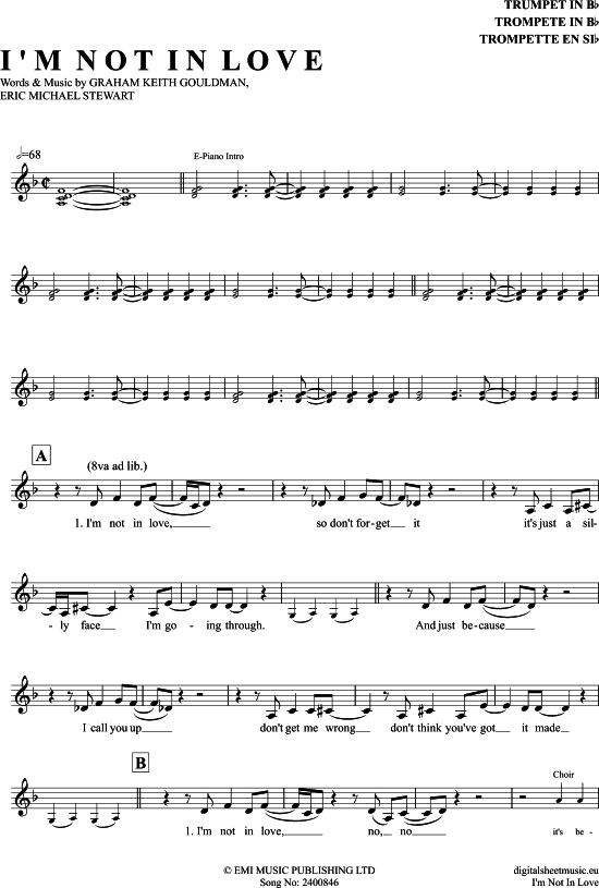 Produktbild zu: I´M Not In Love 10cc