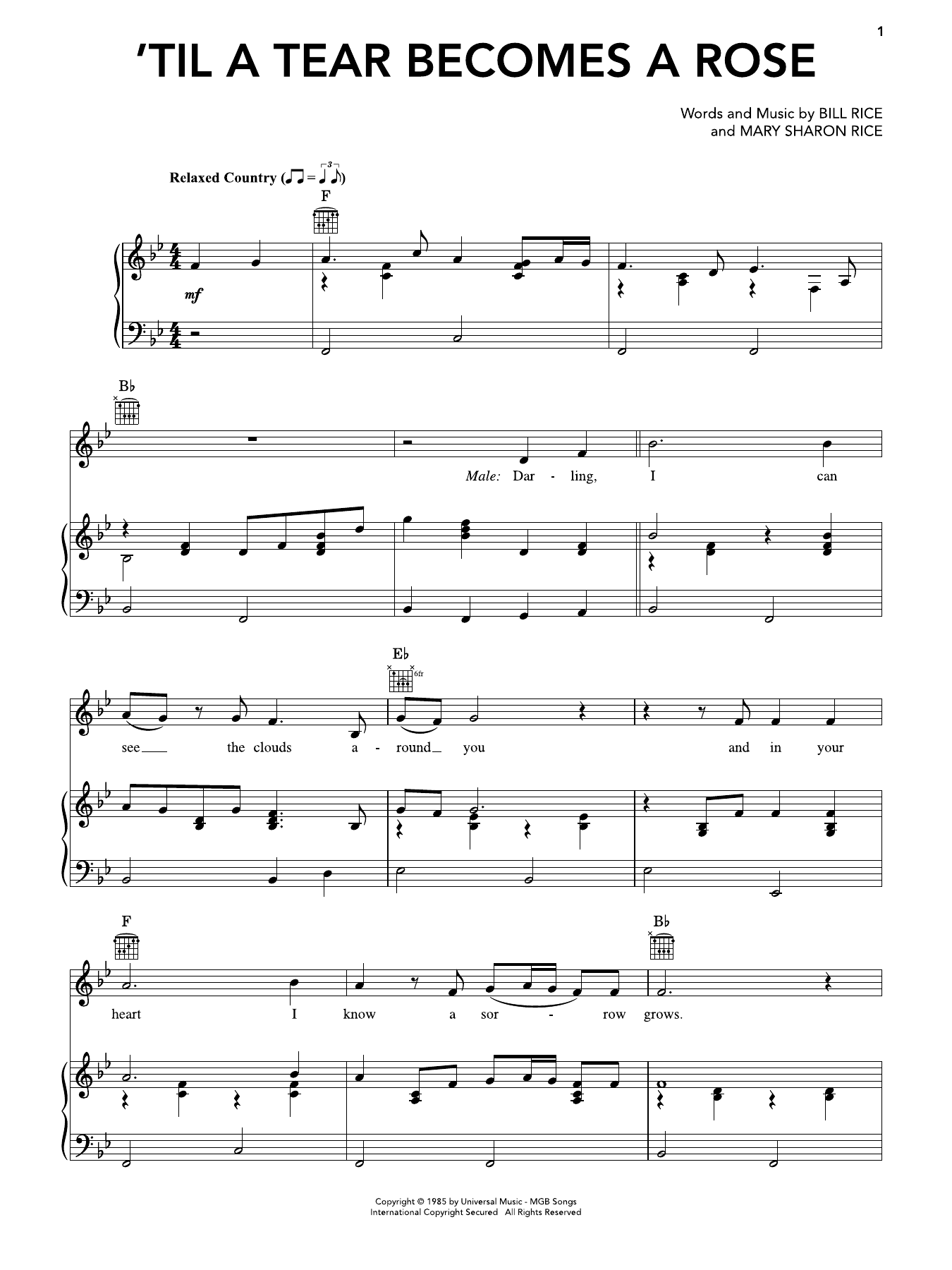 Produktbild zu: 'Til A Tear Becomes A Rose