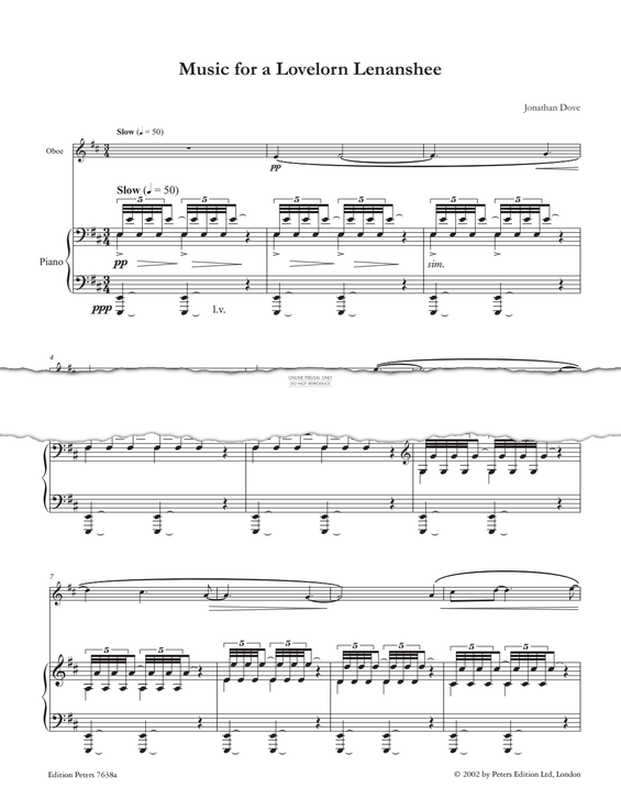 Product picture to: Music for a Lovelorn Lenanshee (Score & Parts)