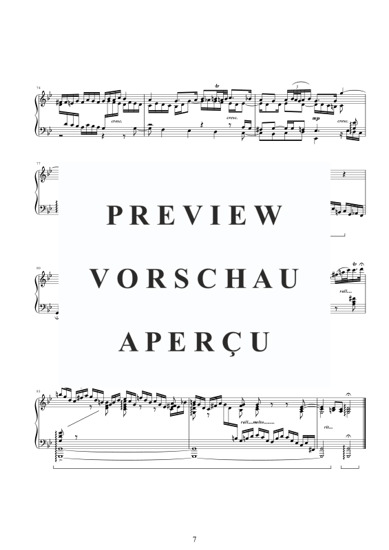 Product gallery: Page 8 of 8 Fantasia BWV 1128, , Solo Piano