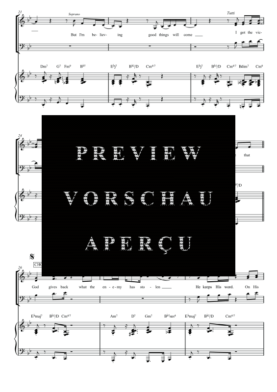 gallery: God Gives Back, , Gemischter Chor SAM/Solo opt. und Klavier