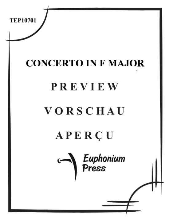 Product gallery: Page 2 of 21 Concerto in F Major , , (euphonium + piano)