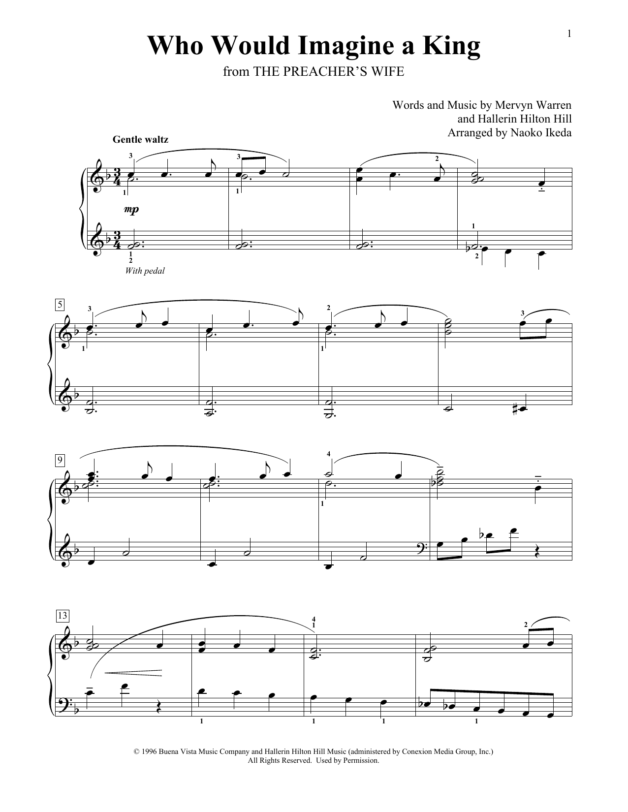 Product picture to: Who Would Imagine A King (arr. Naoko Ikeda)