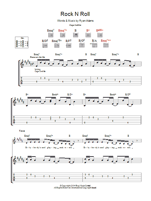 Produktgalerie: Seite 1 von 1 Rock 'N Roll, Ryan Adams, Gitarre