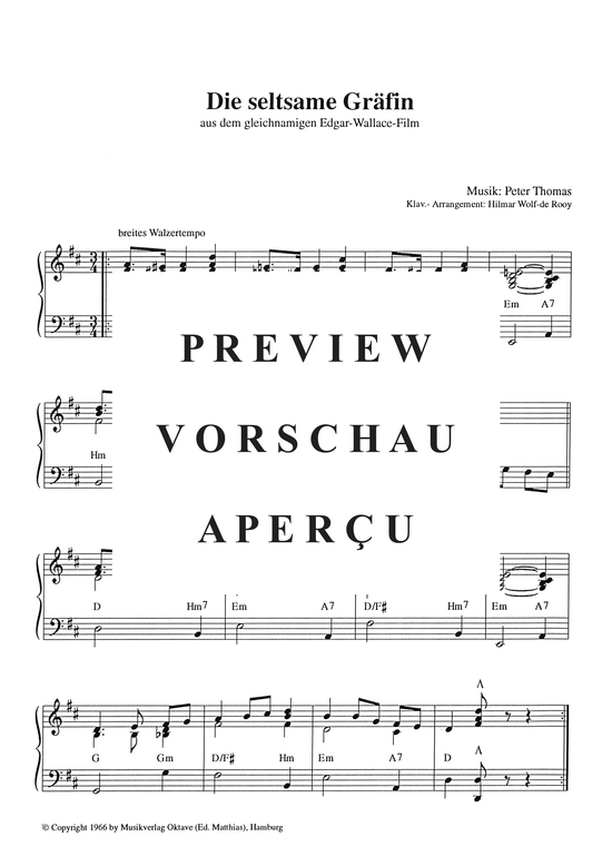 Product gallery: Page 6 of 7 Filmmusik von Peter Thomas , , Piano and Voice