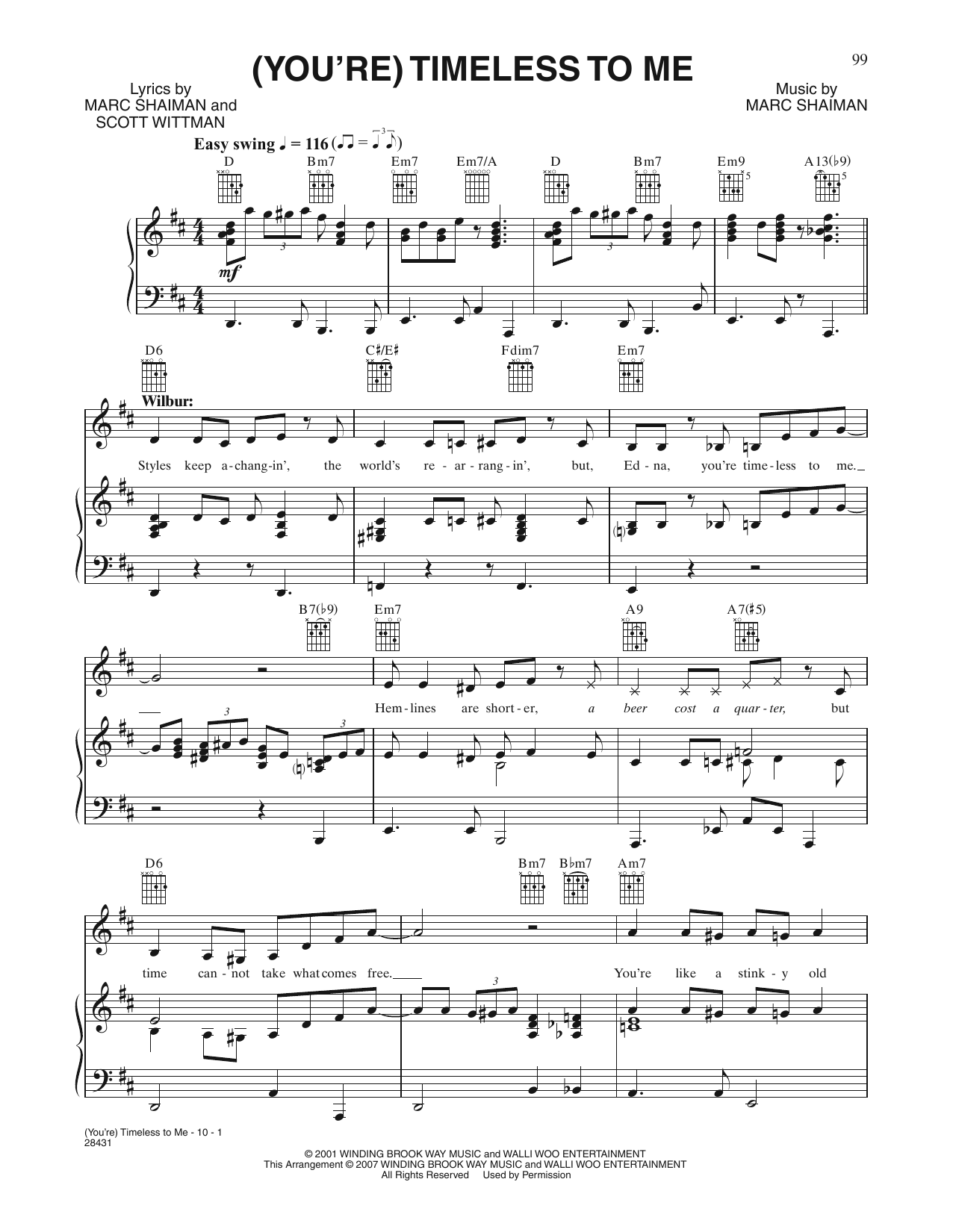 Produktbild zu: Timeless To Me (from Hairspray)