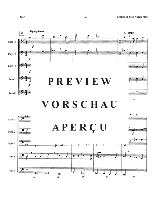 Product gallery: Page 9 of 21 Lianiae de Beata Virgine Mary , , (Tuba Quintet EEETT)