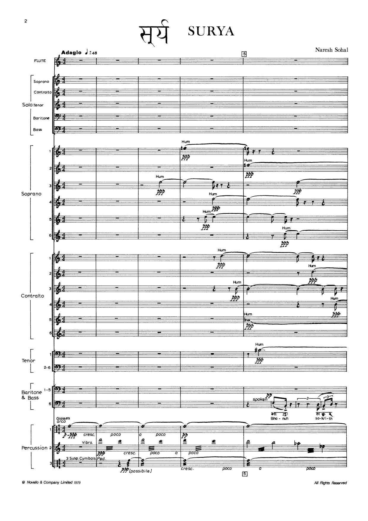 Produktgalerie: Seite 1 von 1 Surya (vocal score), Naresh Sohal, Chor