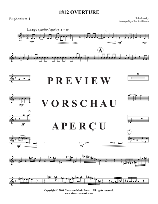 gallery: Ouvertüre Solennelle (1812) , ,  (Tuba-Ensemble: Baritone/Pos+Tuba)