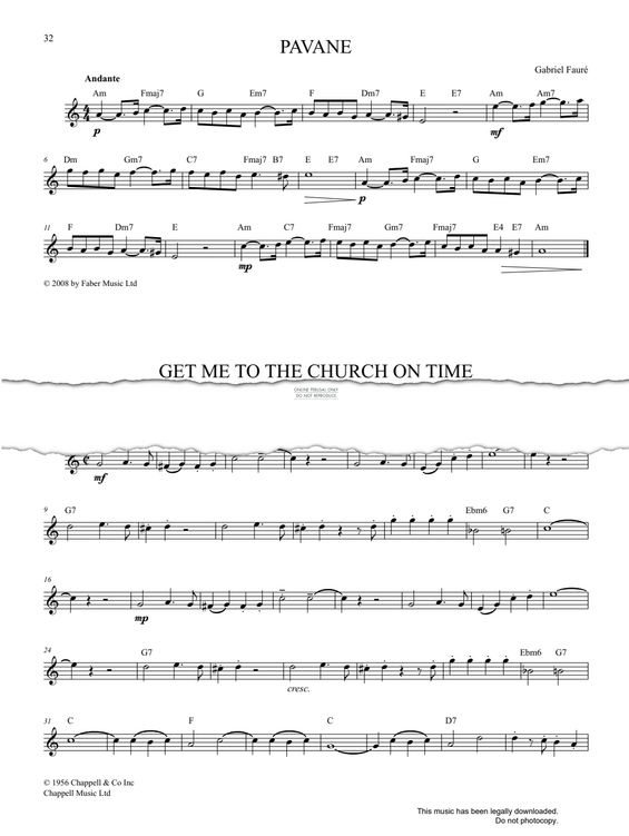 Product gallery: Page 1 of 1 Get Me To The Church On Time (from 'My Fair Lady'), Frederick Loewe