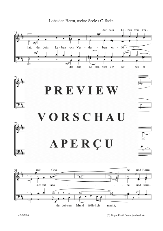 gallery: Lobe den Herrn, meine Seele, , (Gemischter Chor)