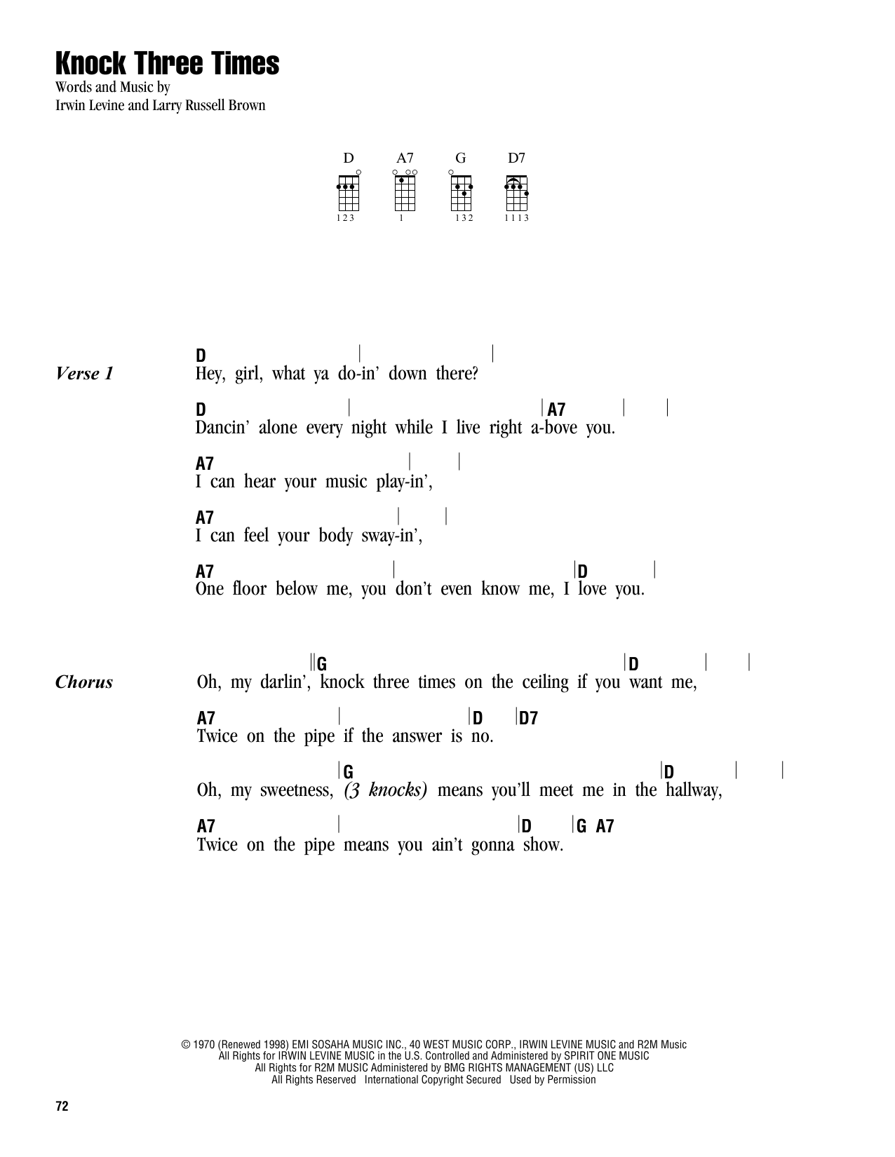 Product gallery: Page 1 of 1 Knock Three Times, Dawn