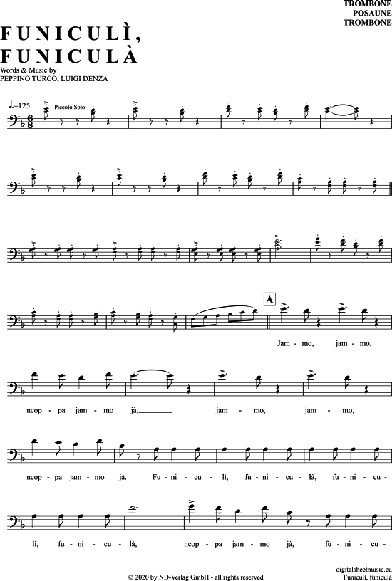 Product picture to: Funiculi Funicula Traditional