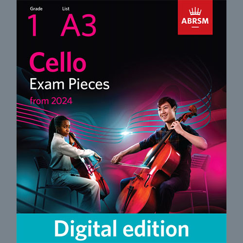 cover: Minuet (Grade 1, A3, from the ABRSM Cello Syllabus from 2024), Jeremiah Clarke, Violoncello