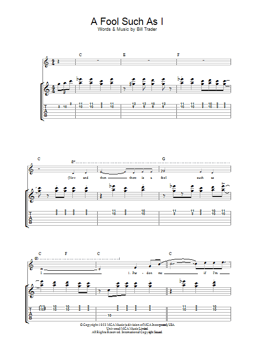 Produktgalerie: Seite 1 von 1 (Now And Then There's) A Fool Such As I, Elvis Presley, Gitarre