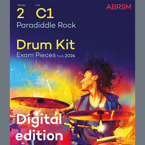 Product picture to: Paradiddle Rock (Grade 2, list C1, from the ABRSM Drum Kit Syllabus 2024)