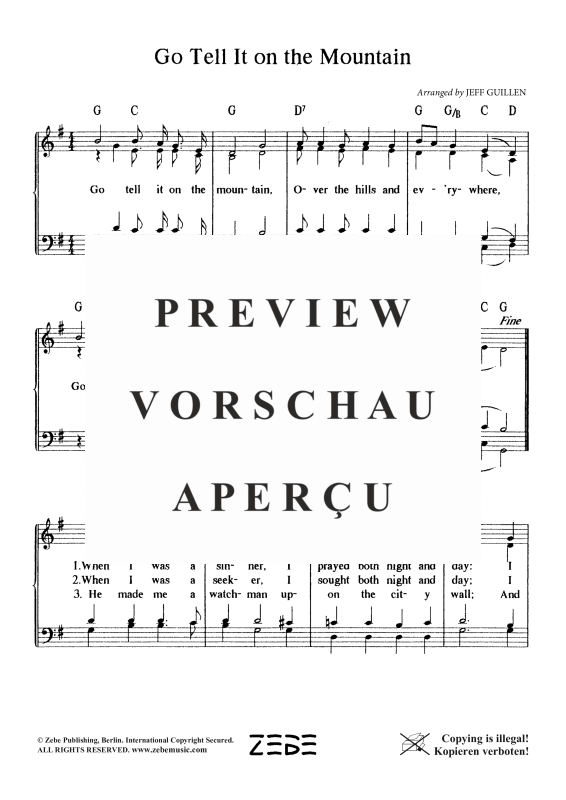 Produktgalerie: Seite 1 von 4 Go Tell It on the Mountain, , Gemischter Chor