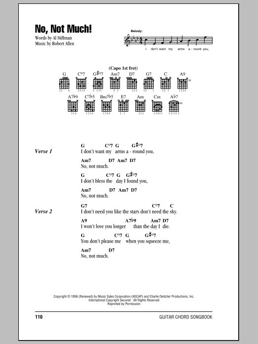 Produktgalerie: Seite 1 von 1 No, Not Much!, The Four Lads, Gitarre