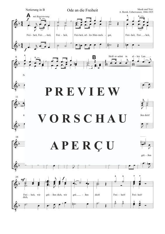Produktgalerie: Seite 5 von 7 Ode an die Freiheit, , Posaunenchor