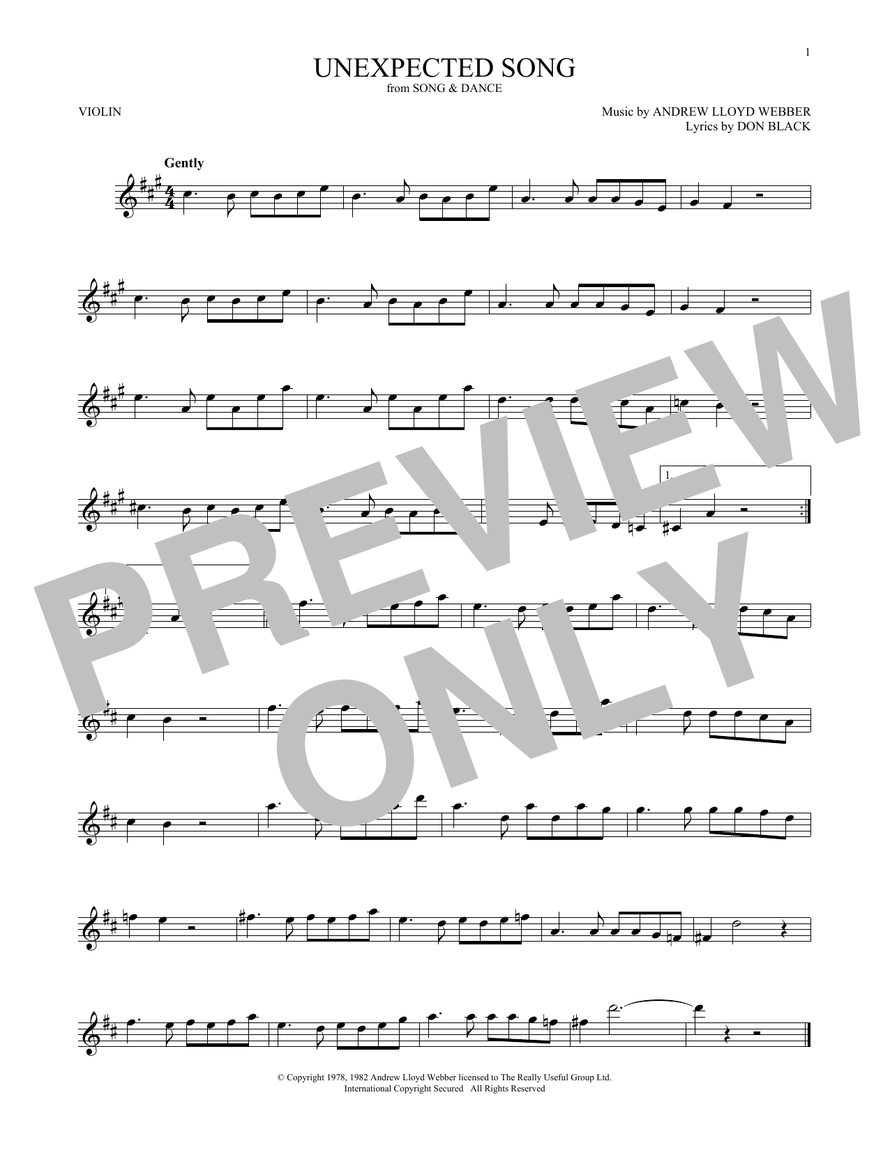 Product gallery: Page 1 of 1 Unexpected Song (from Song & Dance), Bernadette Peters