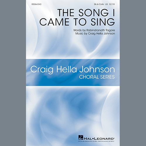 cover: The Song I Came To Sing, Craig Hella Johnson