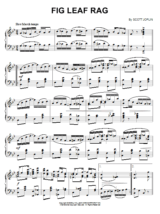 Product gallery: Page 1 of 1 Fig Leaf Rag, Scott Joplin