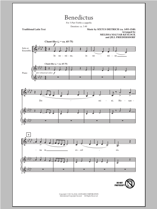 Produktbild zu: Benedictus