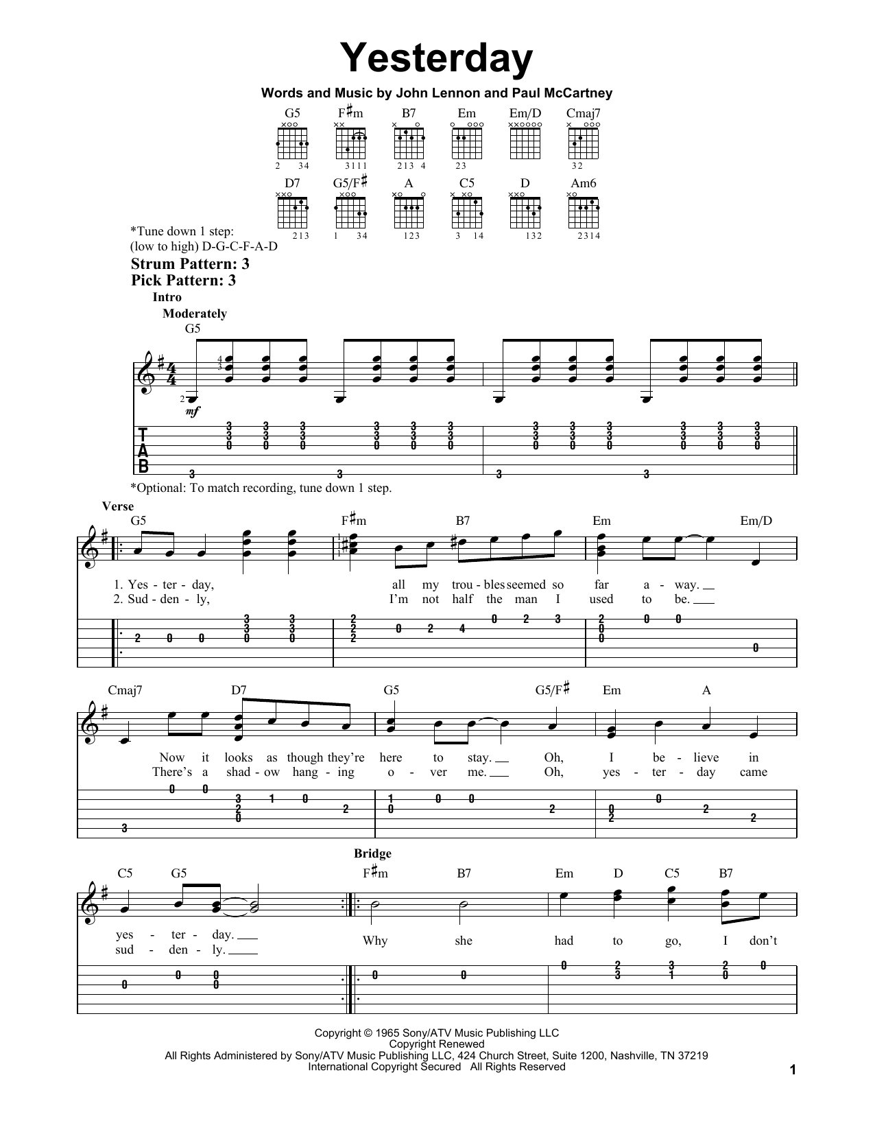 Product gallery: Page 1 of 1 Yesterday, The Beatles