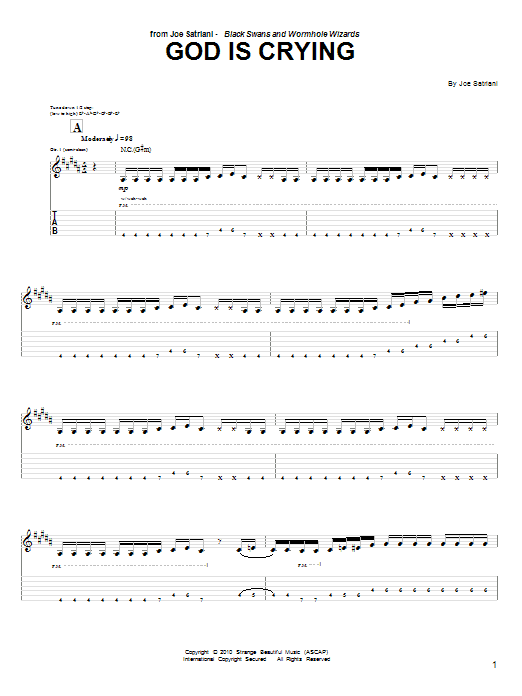 Produktgalerie: Seite 1 von 1 God Is Crying, Joe Satriani, Gitarre