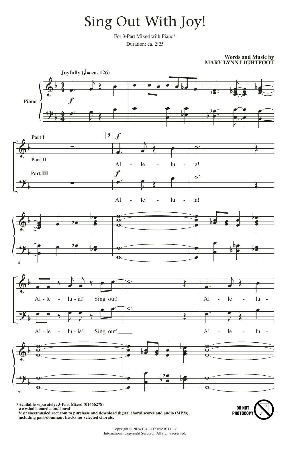 Produktbild zu: Sing Out With Joy!