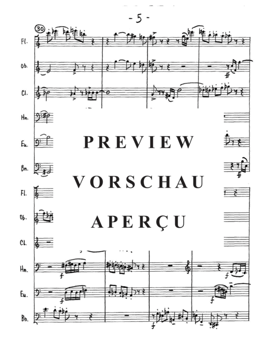 Produktgalerie: Seite 7 von 21 Sextet , , (Gemischtes Ensemble für Holzbläser Quintett + Euphonium Solo)