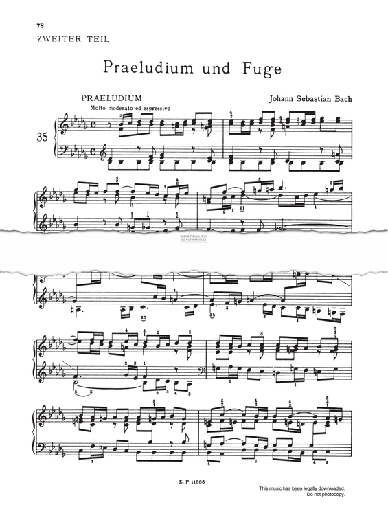 Produktbild zu: Prelude And Fugue No.22 in Bb minor, BWV 867 (from 'The Well-Tempered Klavier Book I')