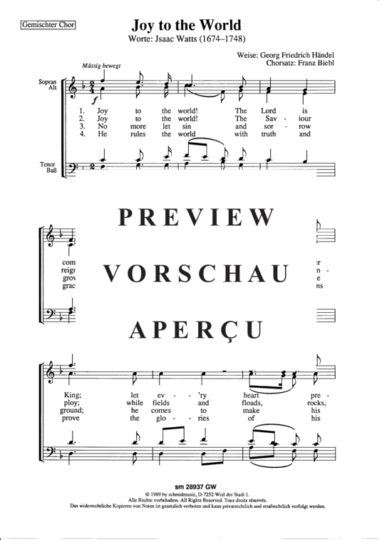gallery: Joy of the world , , (Gemischter Chor)