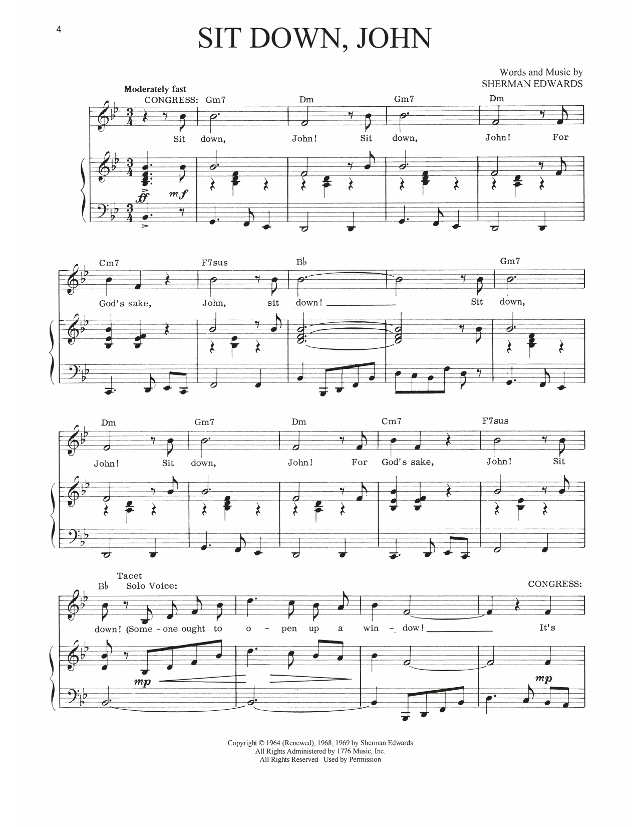 Produktbild zu: Sit Down, John (from 1776)
