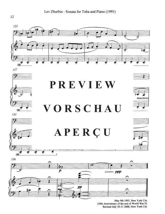 Product gallery: Page 14 of 21 Sonata , , (tuba + piano)