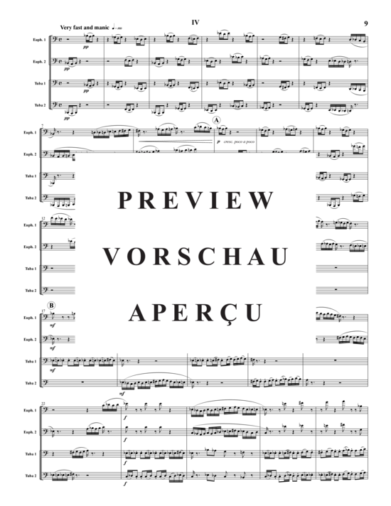 Product gallery: Page 10 of 21 Fantasy Movements 5 Sätze , , (Tuba Quartet: 2x Baritone, 2xTuba)