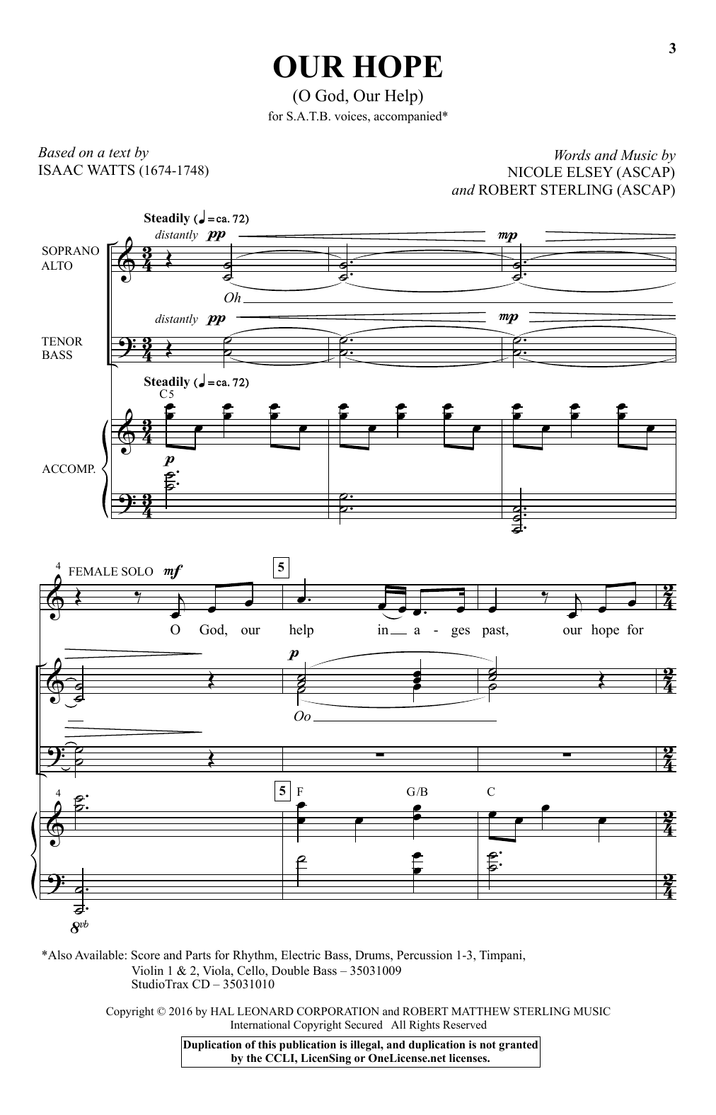 Produktbild zu: Our Hope (O God, Our Help)